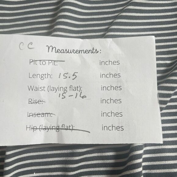 Title Nine Striped Poly Spandex Blend Buttah Skort Small #CC - Picture 9 of 9